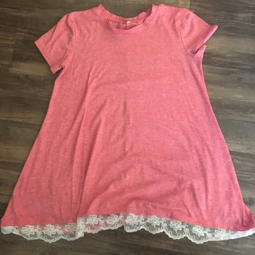 Pink Tunic With Lace